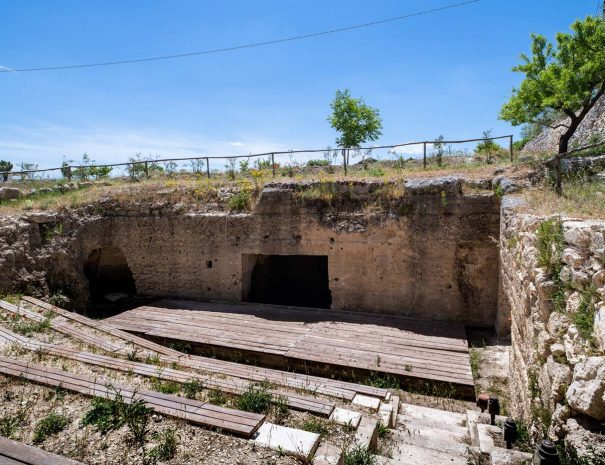 Il Teatro del B&B Dimora Cagnazzi ad Altamura in Puglia. Luogo per eventi e spettacoli, anche su richiesta.