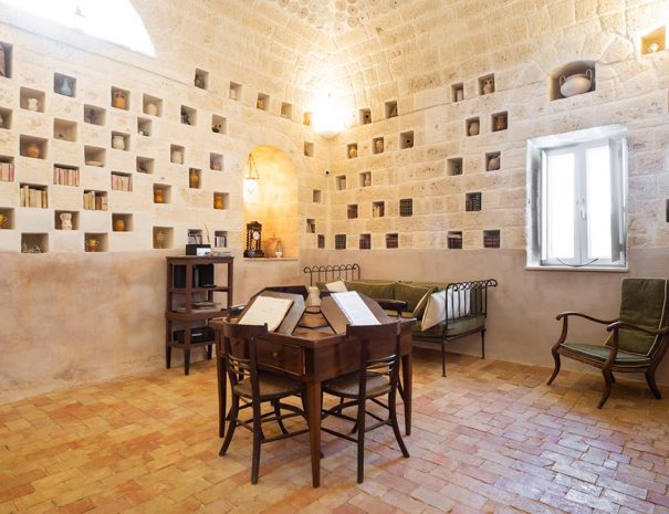 Colombaia del bed and breakfast Dimora storica Cagnazzi ad Altamura in Puglia. Oggi sala della musica.