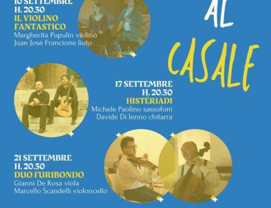 Evento Musica al Casale nella Dimora Cganazzi, Altamura.